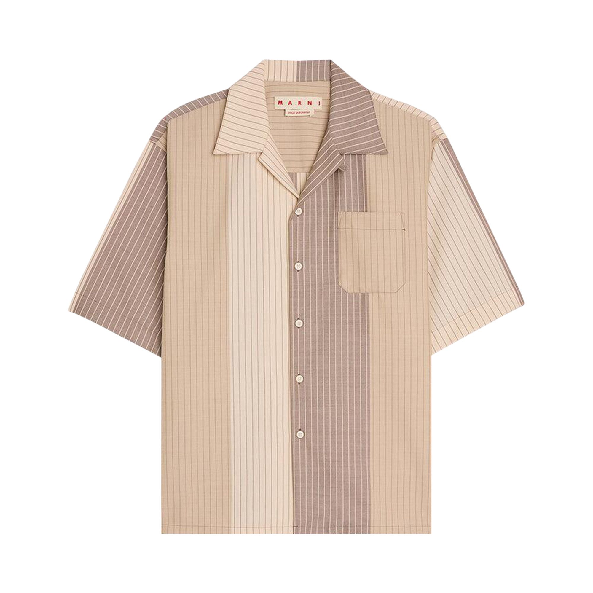 UMBRO■Late Check Out Waffle Loose Fit T-Shirt■送料込 Buy Marni Boxy Fit Stripped Bowling Shirt 'Buttercream