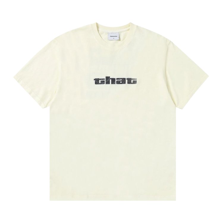 thisisneverthat Big Initial Tee 'Ivory/Navy'