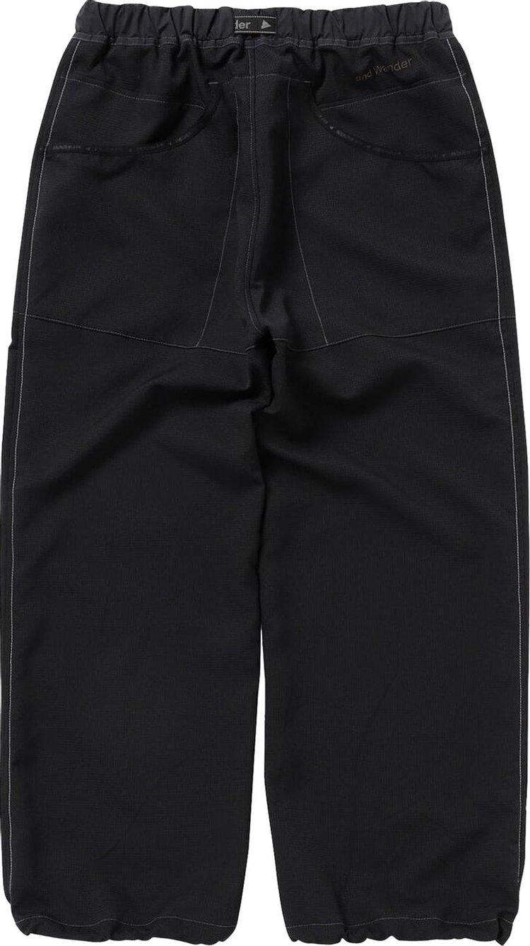 And Wander Vent Pants Black