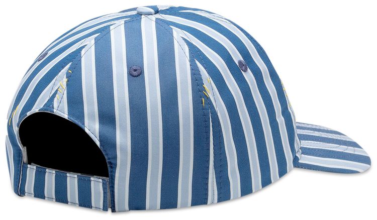 Marni Organic Striped Compact Poplin Hat Opal