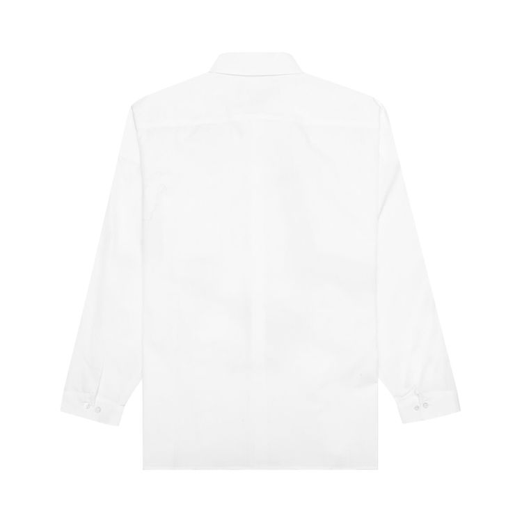 Marni Poplin Shirt With Flower Patches Lily White