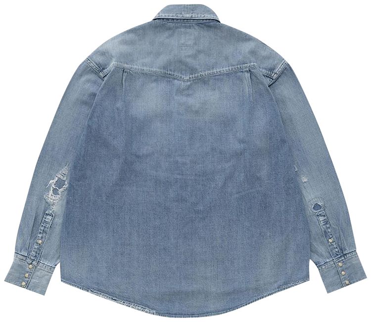 Visvim Social Sculpture Shirt Crash Blue