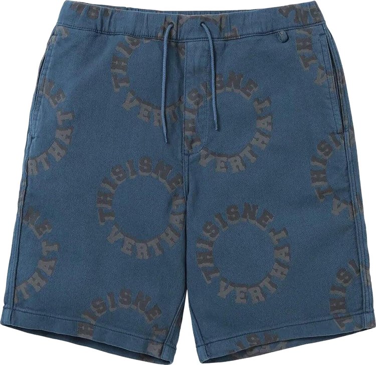 thisisneverthat 2Tone Logo Jacquard Short Blue