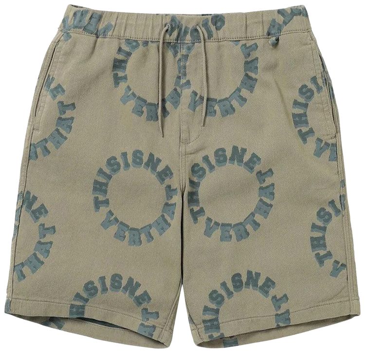 thisisneverthat 2Tone Logo Jacquard Short Beige