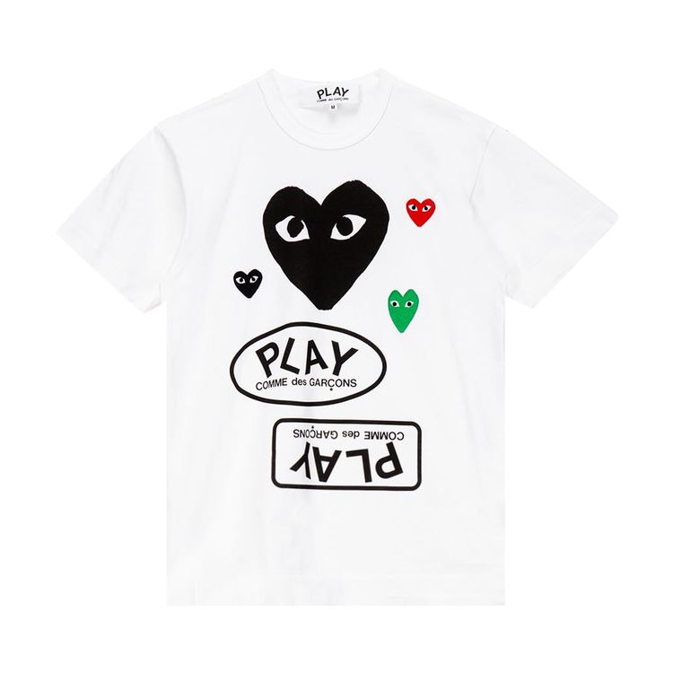 Comme des Garcons PLAY Miscellaneous Logo T Shirt White