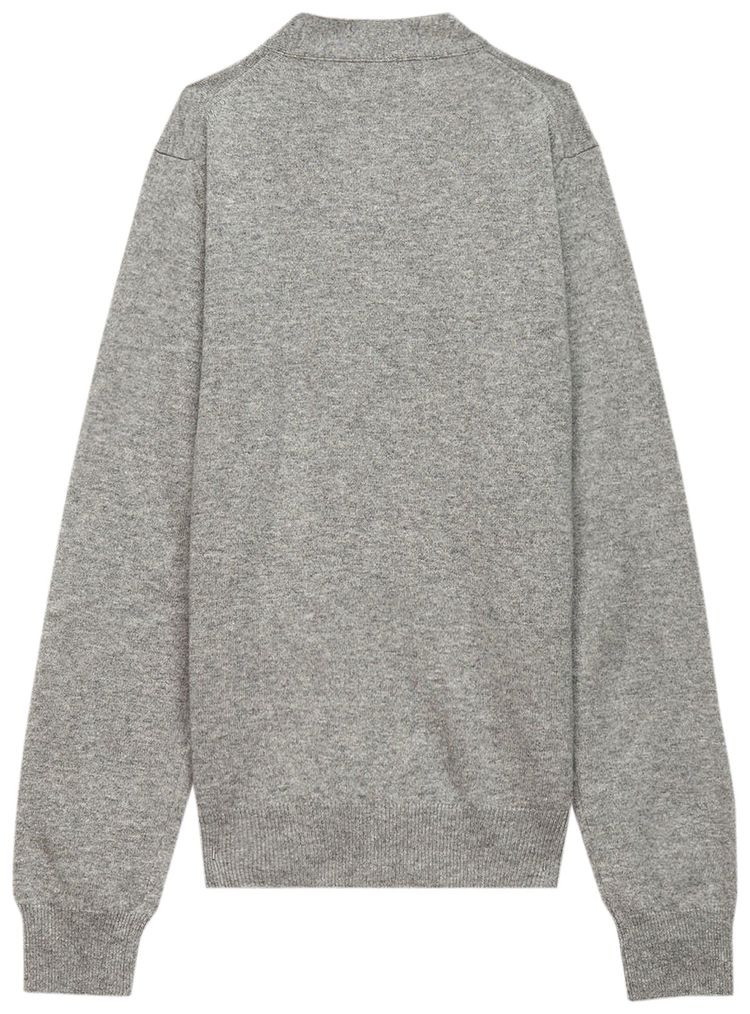 Comme des Garcons PLAY V Neck Cardigan Grey