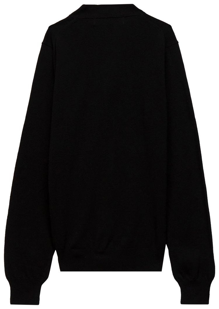 Comme des Garcons PLAY Double Heart Cardigan Black