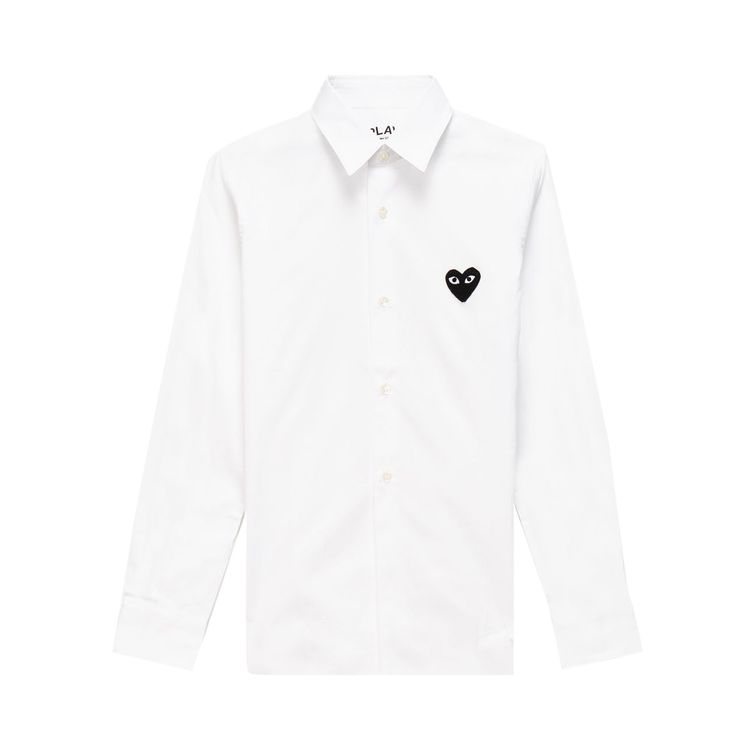 Comme des Garcons PLAY Embroidered Heart Shirt White