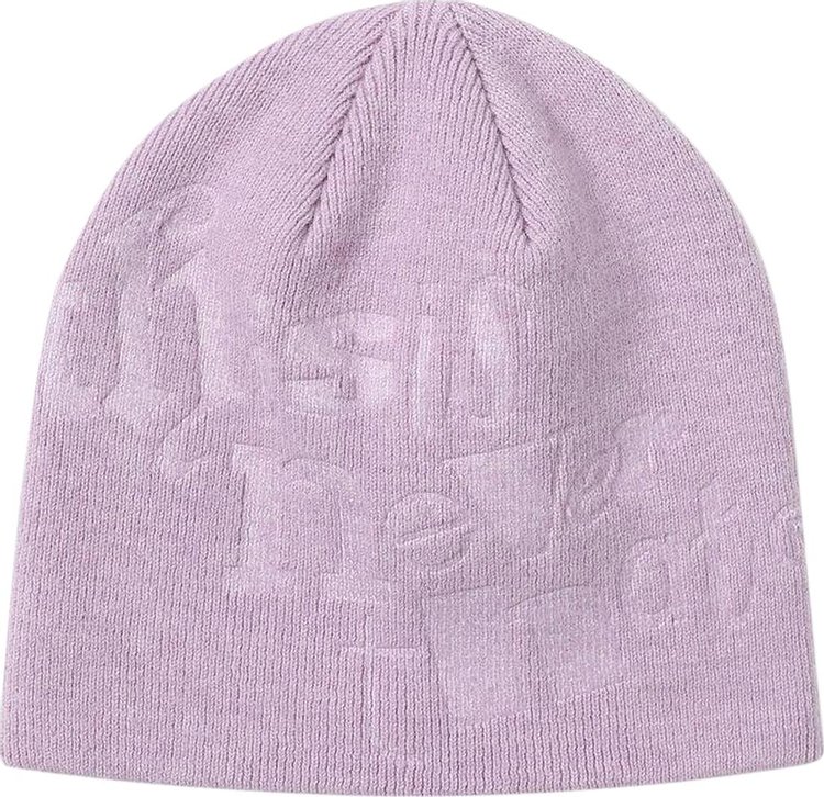 thisisneverthat Debossed No Cuff Beanie Pink