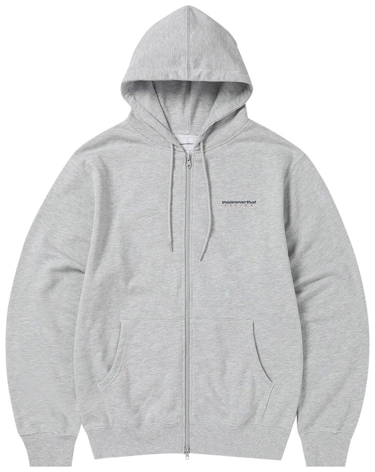 thisisneverthat DSN Logo Zip Hoodie Heather Grey