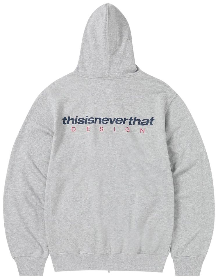 thisisneverthat DSN Logo Zip Hoodie Heather Grey