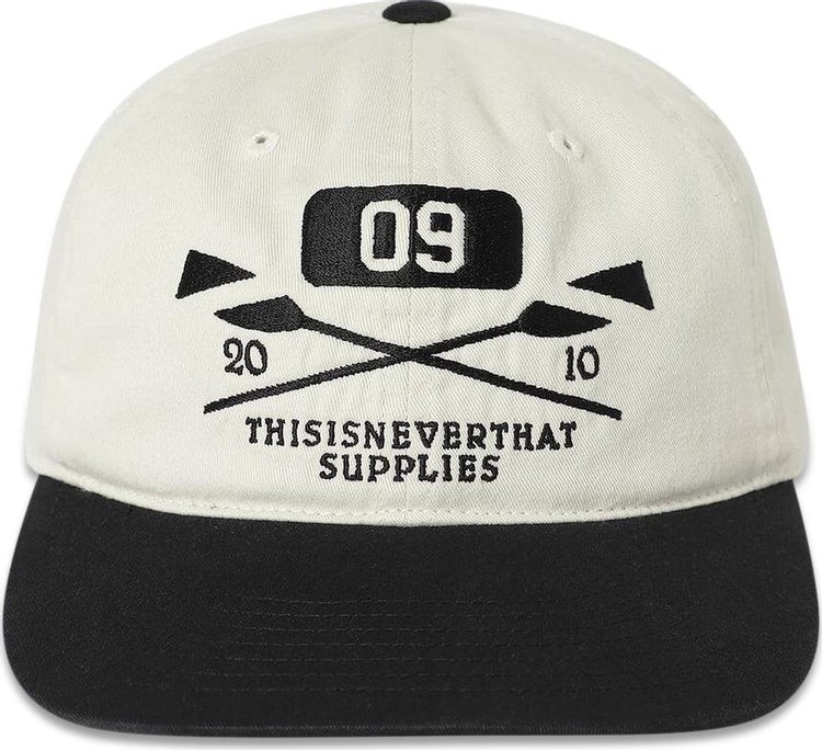 thisisneverthat Embroidered Paddle Cap IvoryBlack