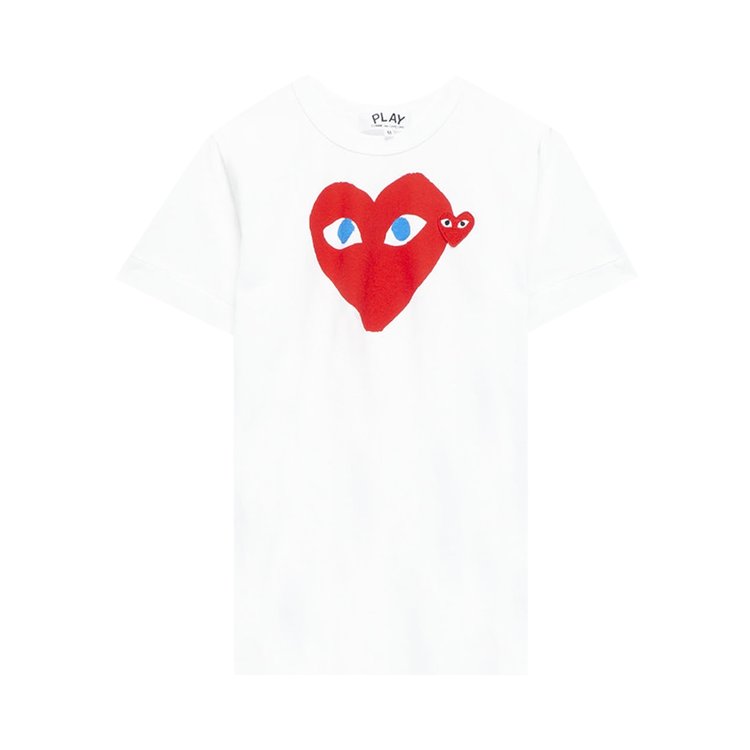 Comme des Garcons PLAY Eyes Heart Tee White