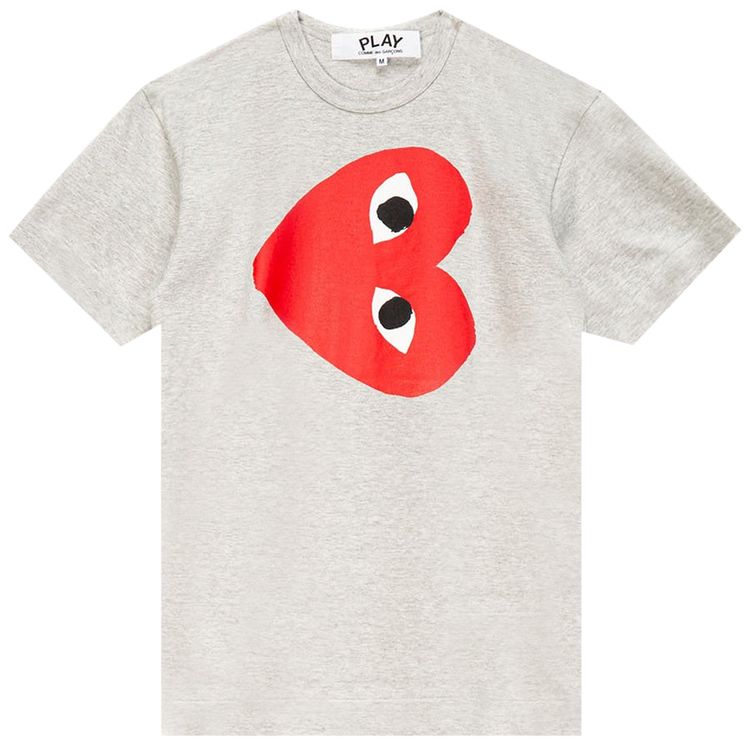 Comme des Garcons PLAY Sideways Heart Tee Grey