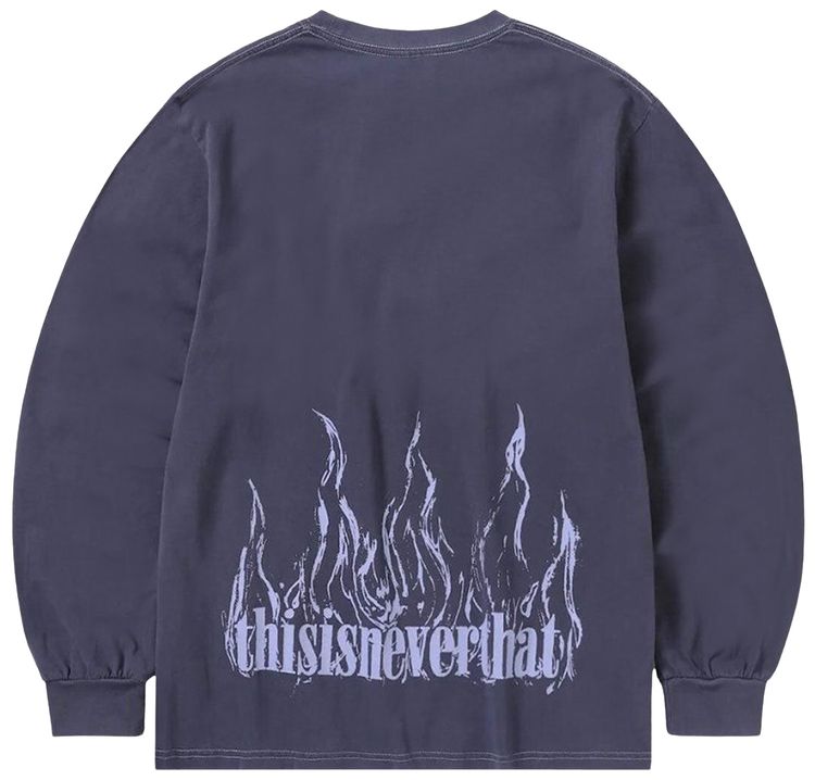 thisisneverthat Flame Onyx Long Sleeve Tee Purple