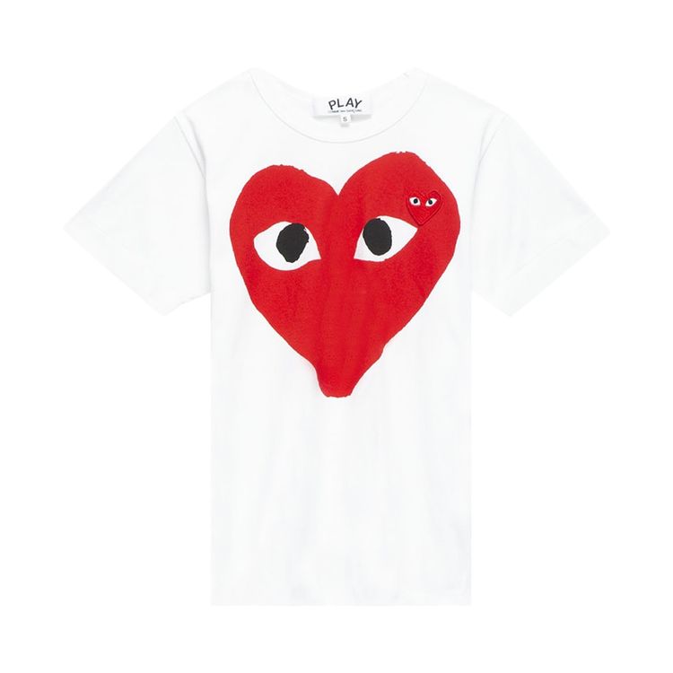 Comme des Garcons PLAY Big Heart Tee White