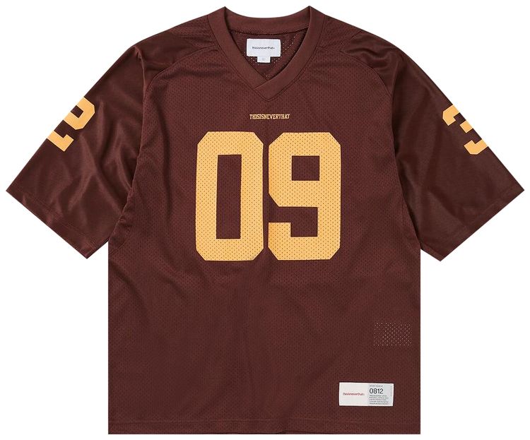 thisisneverthat Mesh Football Jersey Burgundy