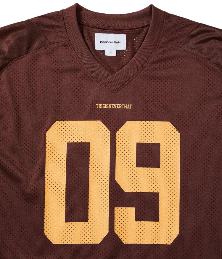 thisisneverthat Mesh Football Jersey Burgundy