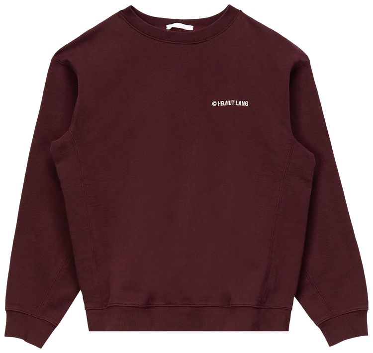 Helmut Lang Copyright Sweatshirt Crimson Night