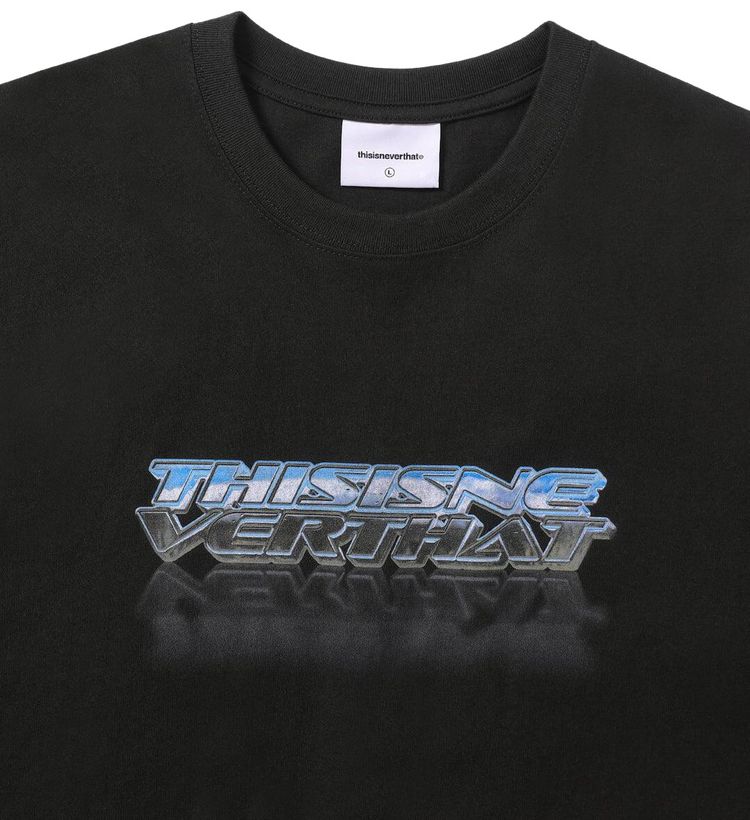 thisisneverthat Metallic Logo Tee Black