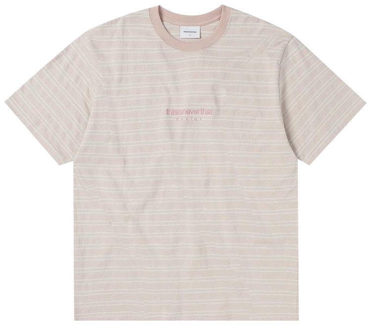 thisisneverthat Micro Striped Tee Hazy Pink