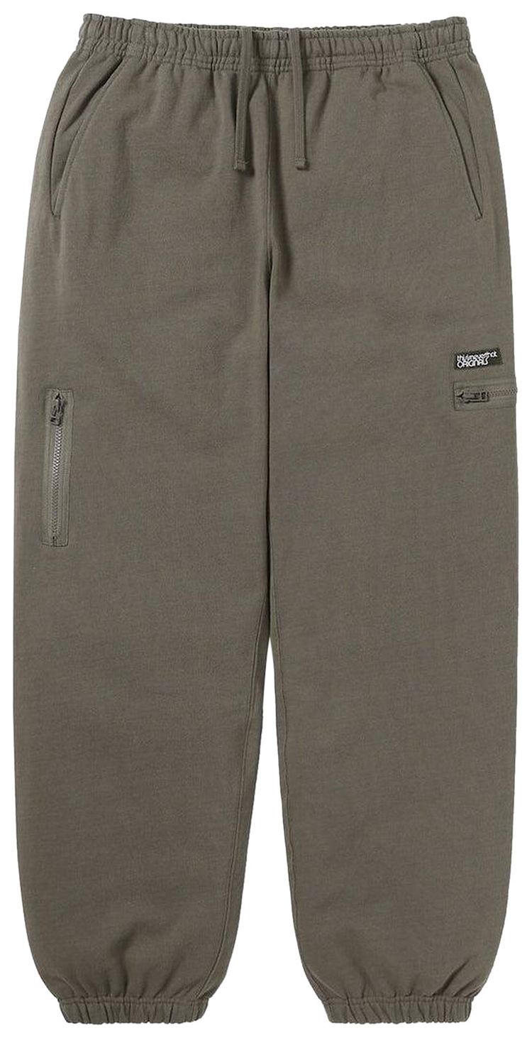thisisneverthat Multi Zip Sweatpant Dark Mocha