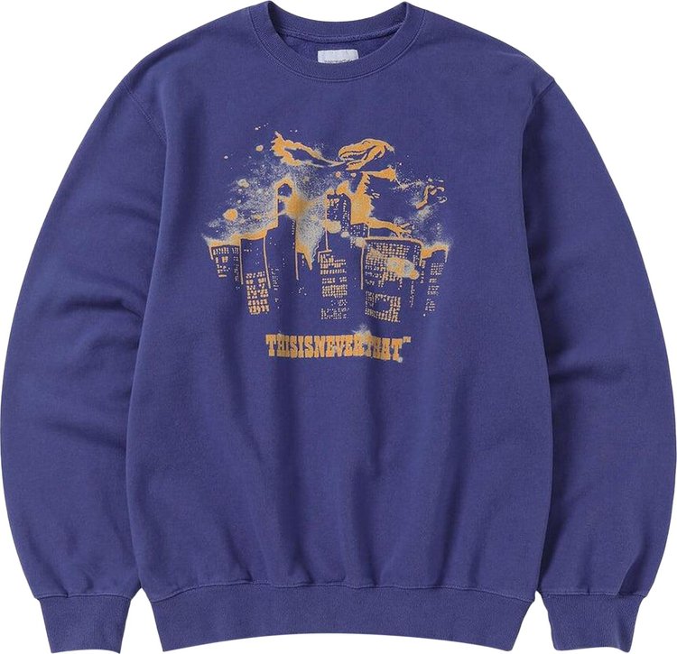 thisisneverthat Nightmare Crewneck Purple