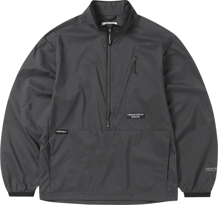 thisisneverthat Pertex QA Half Zip Pullover Black