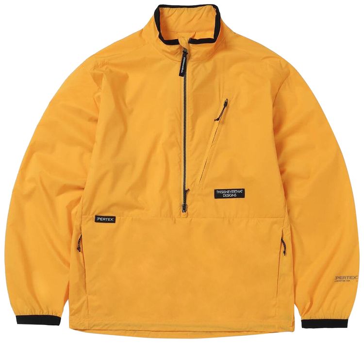 thisisneverthat Pertex QA Half Zip Pullover Yellow