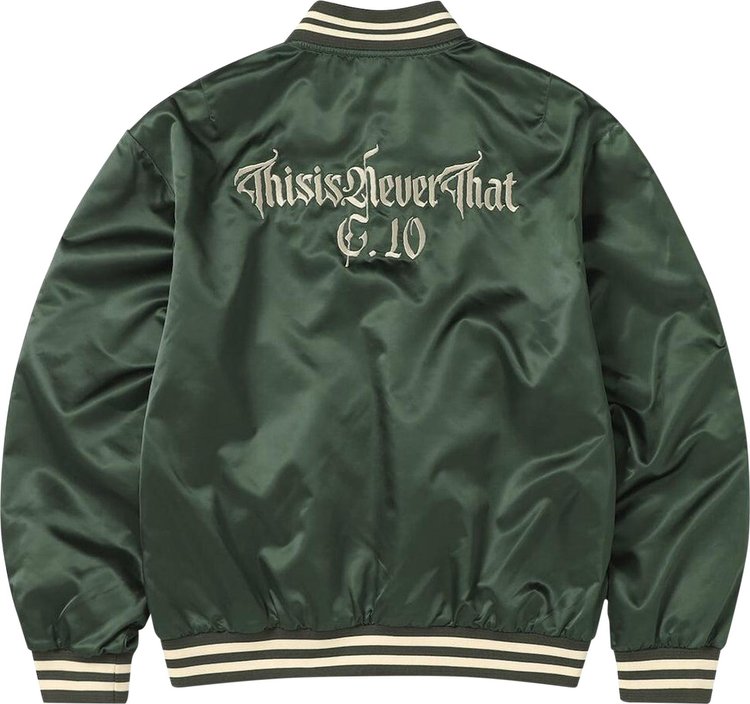 thisisneverthat Satin Jacket Olive