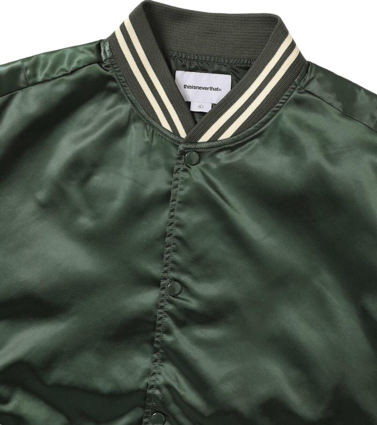 thisisneverthat Satin Jacket Olive