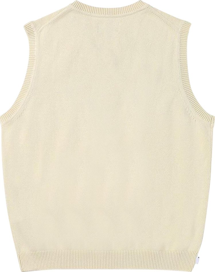 thisisneverthat Script Logo Knit Vest Ivory