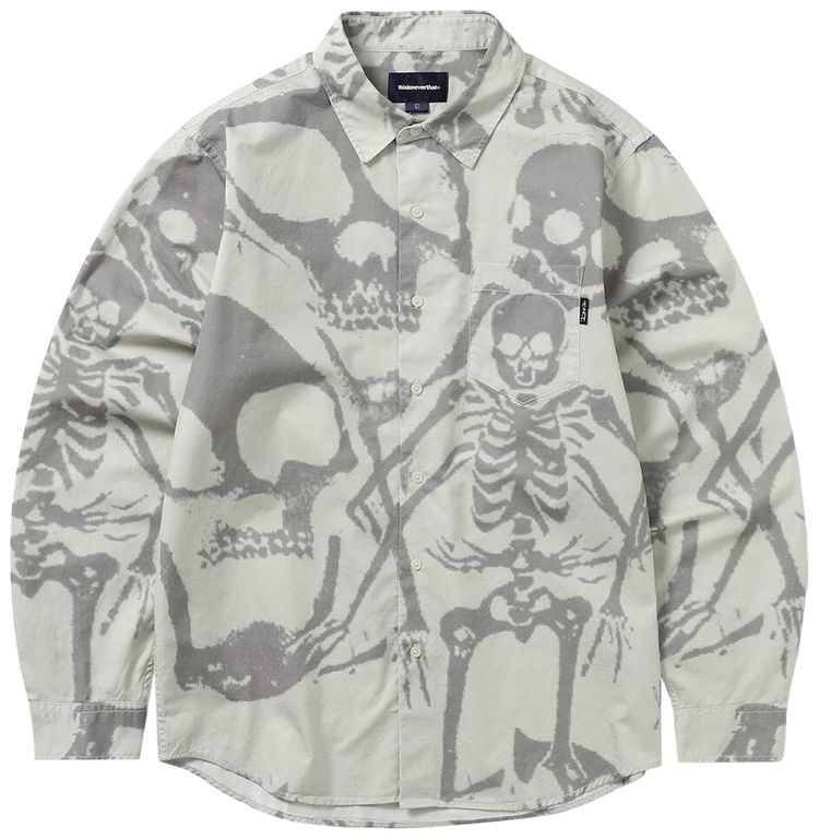 thisisneverthat Skeletons Shirt Stone