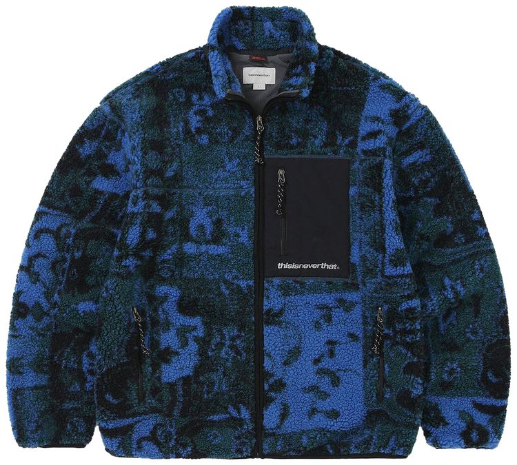 thisisneverthat SP Sherpa Fleece Jacket Blue