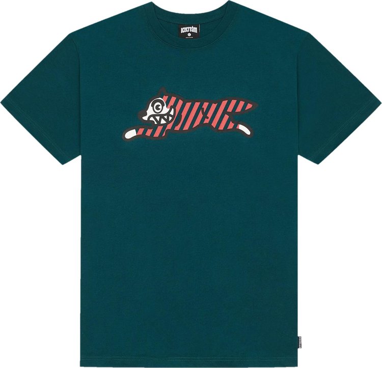 Icecream Yikes Stripes T Shirt Deep Teal