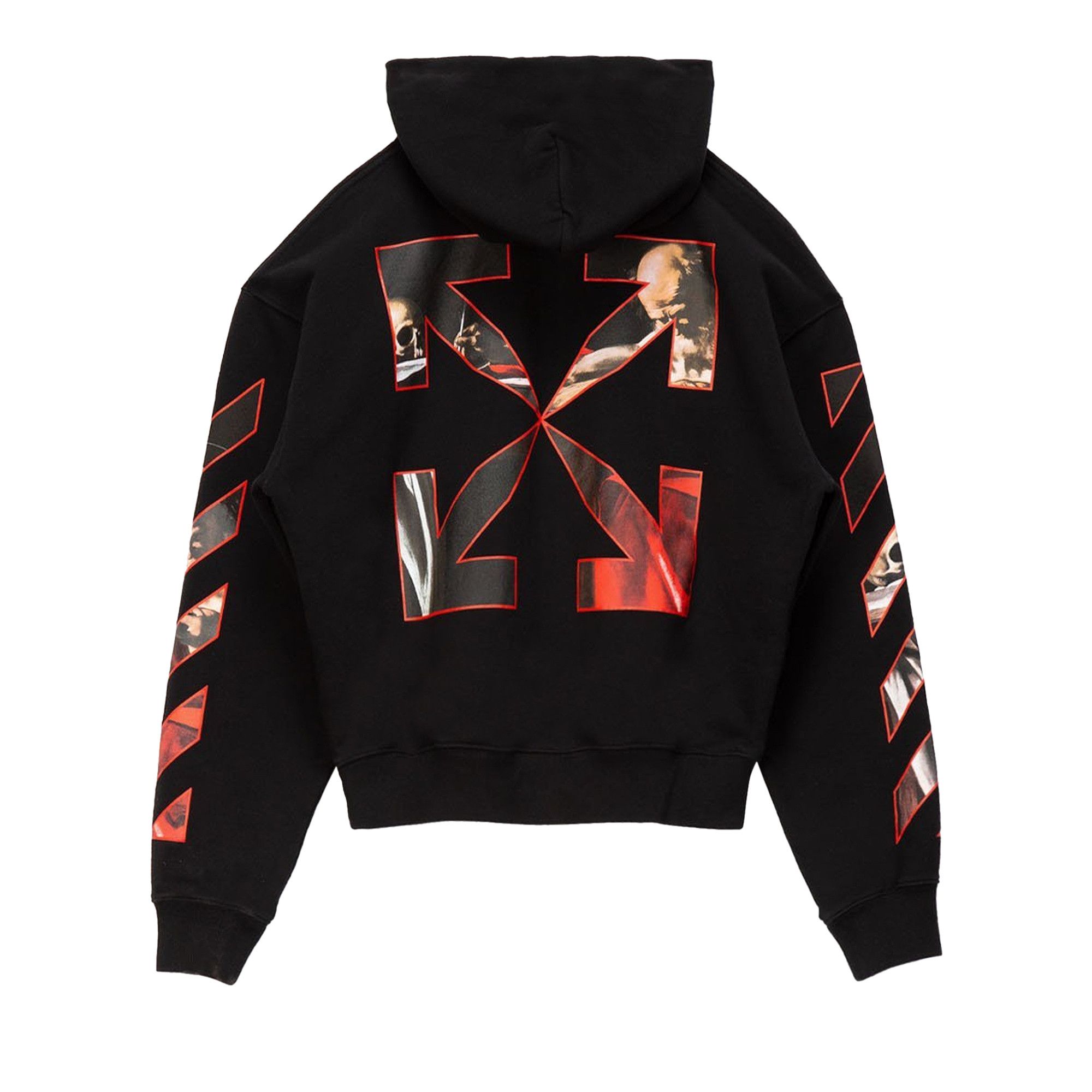 Off white hoodie black red outlet