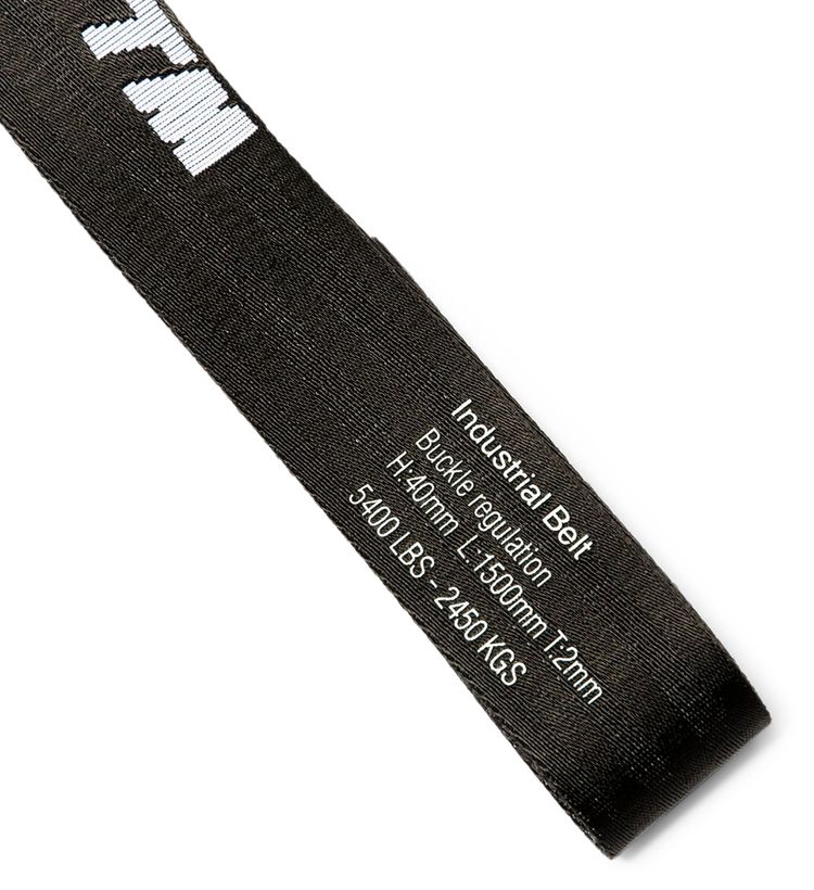 Off White 20 Industrial Belt Black