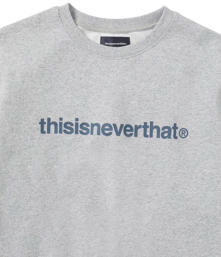 thisisneverthat T Logo LT Crewneck Heather Grey
