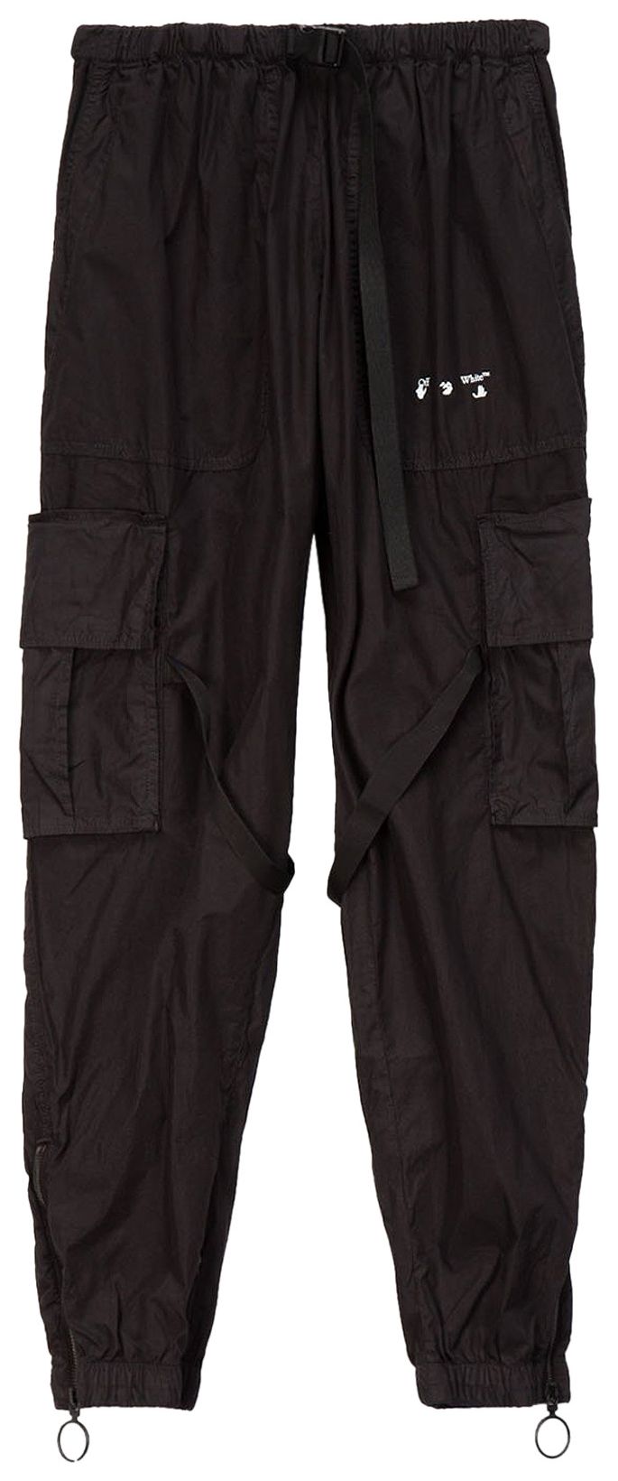 Off White Logo Cargo Pant Black