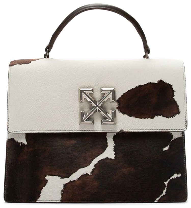 Off White Pony Jitney 28 Hang Bag WhiteBrown