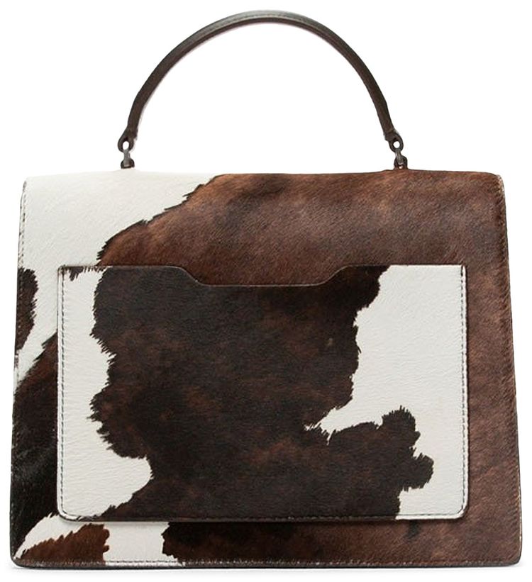 Off White Pony Jitney 28 Hang Bag WhiteBrown