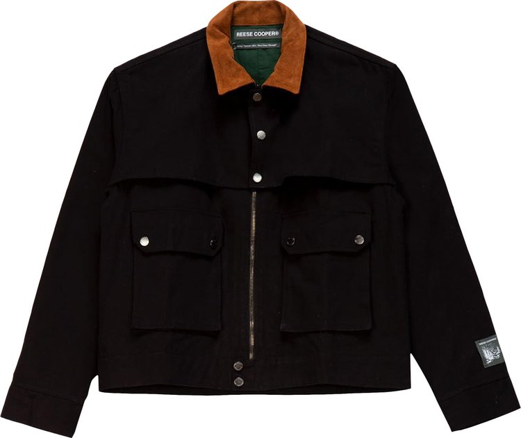 Reese Cooper Canvas Work Jacket 'Black'