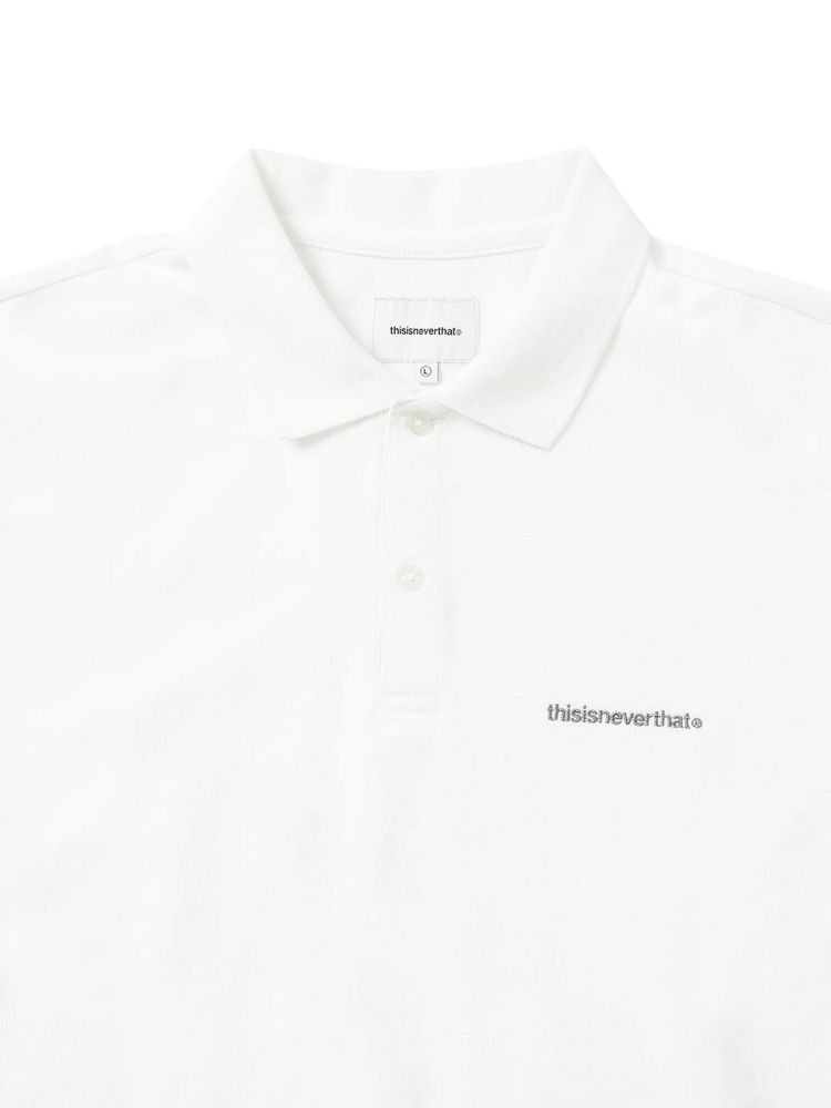 thisisneverthat T Logo Short Sleeve Jersey Polo White