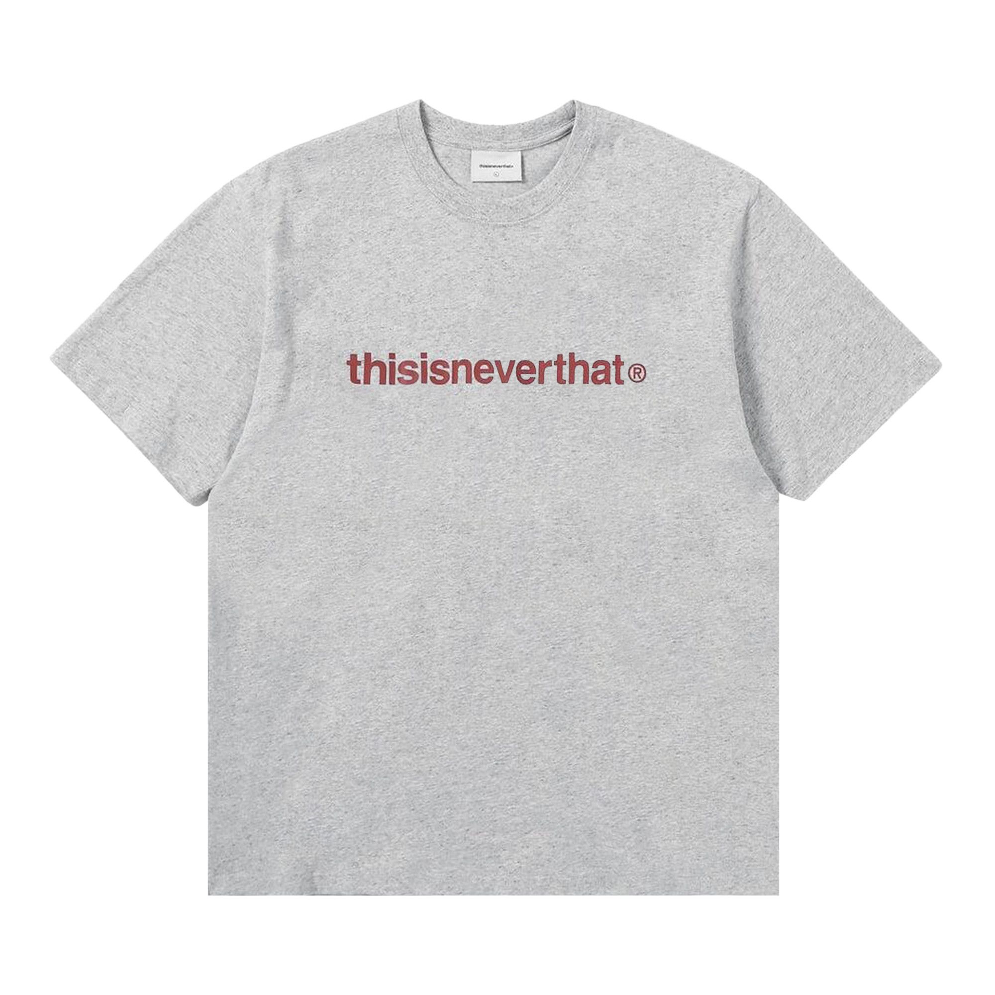 Buy thisisneverthat T-Logo Tee 'Heather Grey' - TN240TTSST01