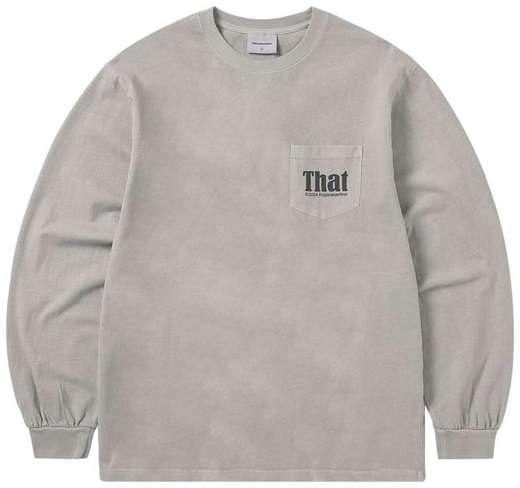 thisisneverthat That Pocket Long Sleeve Tee Grey
