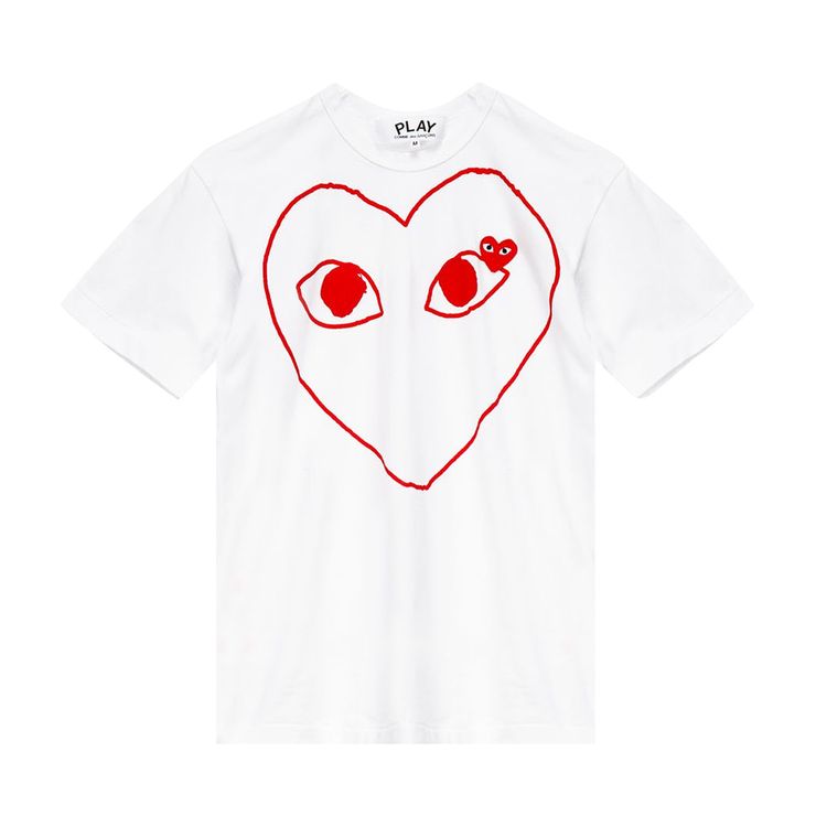 Comme des Garcons PLAY Play T Shirt White