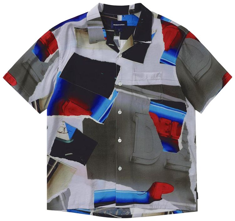 thisisneverthat Torn Rayon Short Sleeve Shirt Multicolor