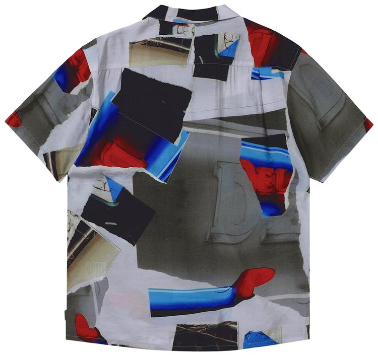 thisisneverthat Torn Rayon Short Sleeve Shirt Multicolor