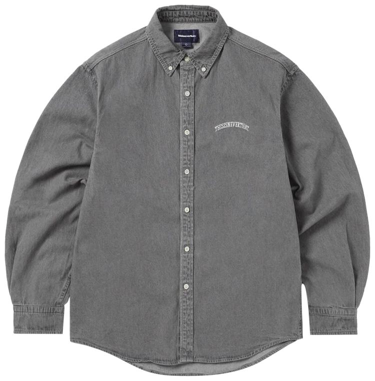 thisisneverthat Washed Denim Shirt Grey