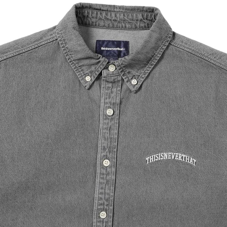 thisisneverthat Washed Denim Shirt Grey